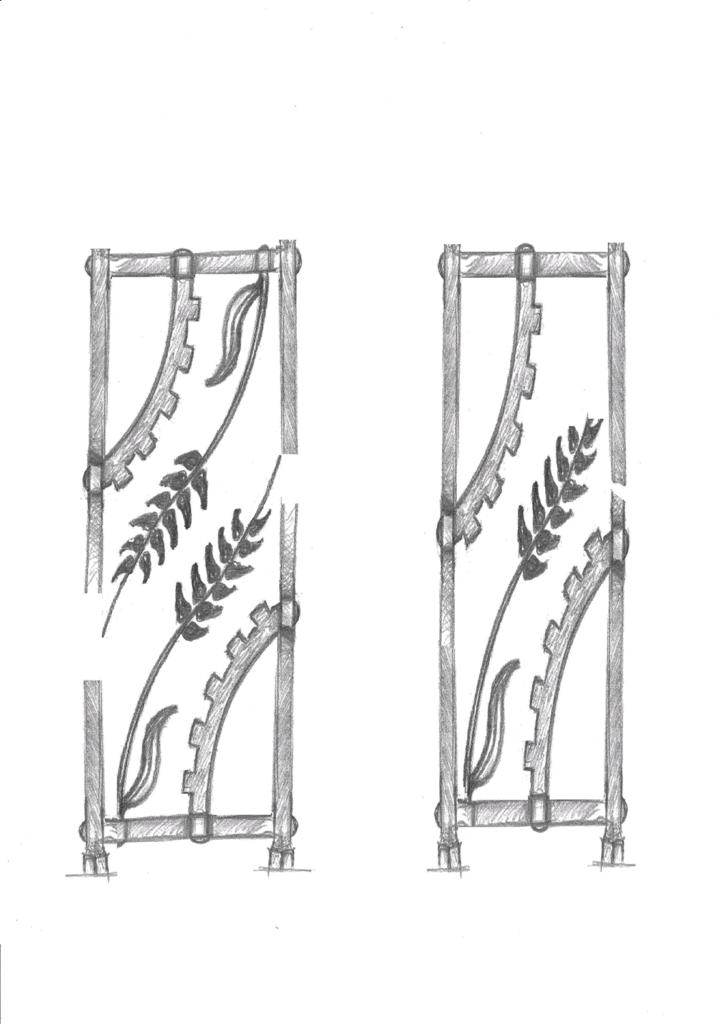 Ironwork design drawing